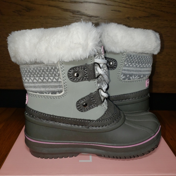 London Fog Toddler Girls Tiana Cold Weather Lace Up Boots - Picture 6 of 9